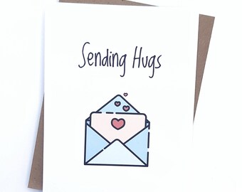 SENDING SMILES BALLOONS thinking of you card get well soon card recovery card funny balloon card airplane card long distance card love card