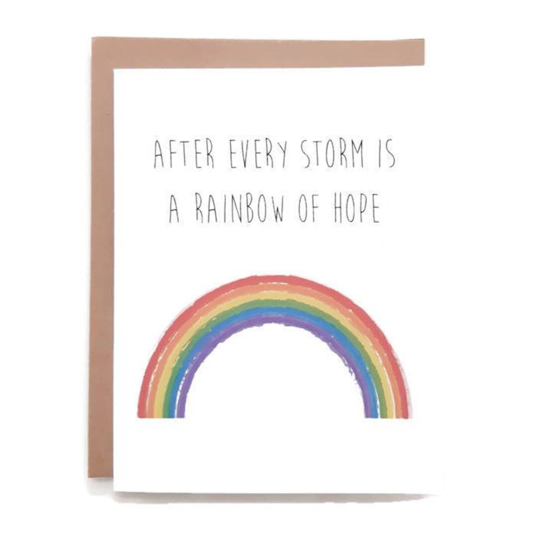 Rainbow Baby Card New Baby Card Baby Shower Card After Etsy Canada