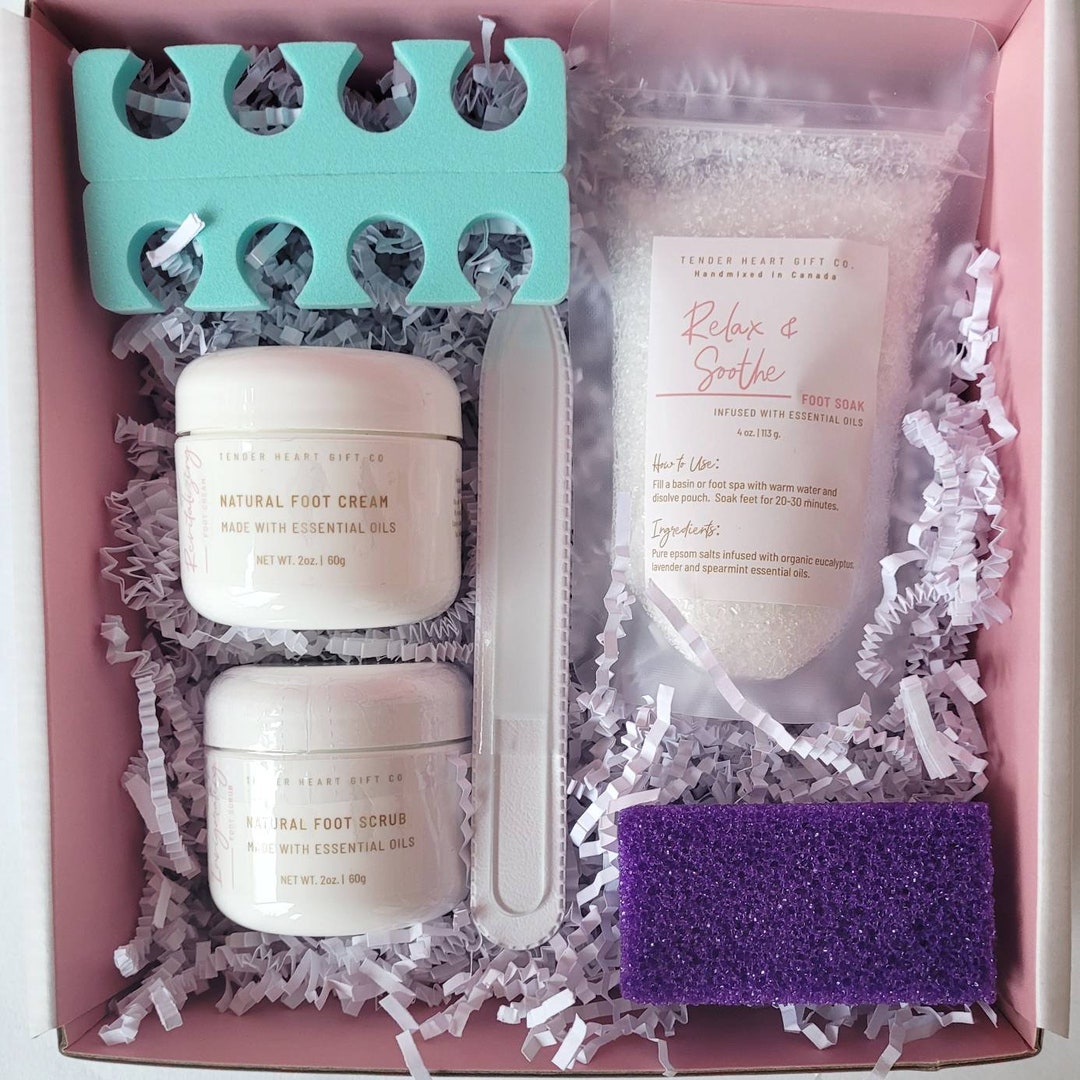 DELUXE FOOT SPA Gift Boxt Foot Care Basket Christmas Gift Etsy