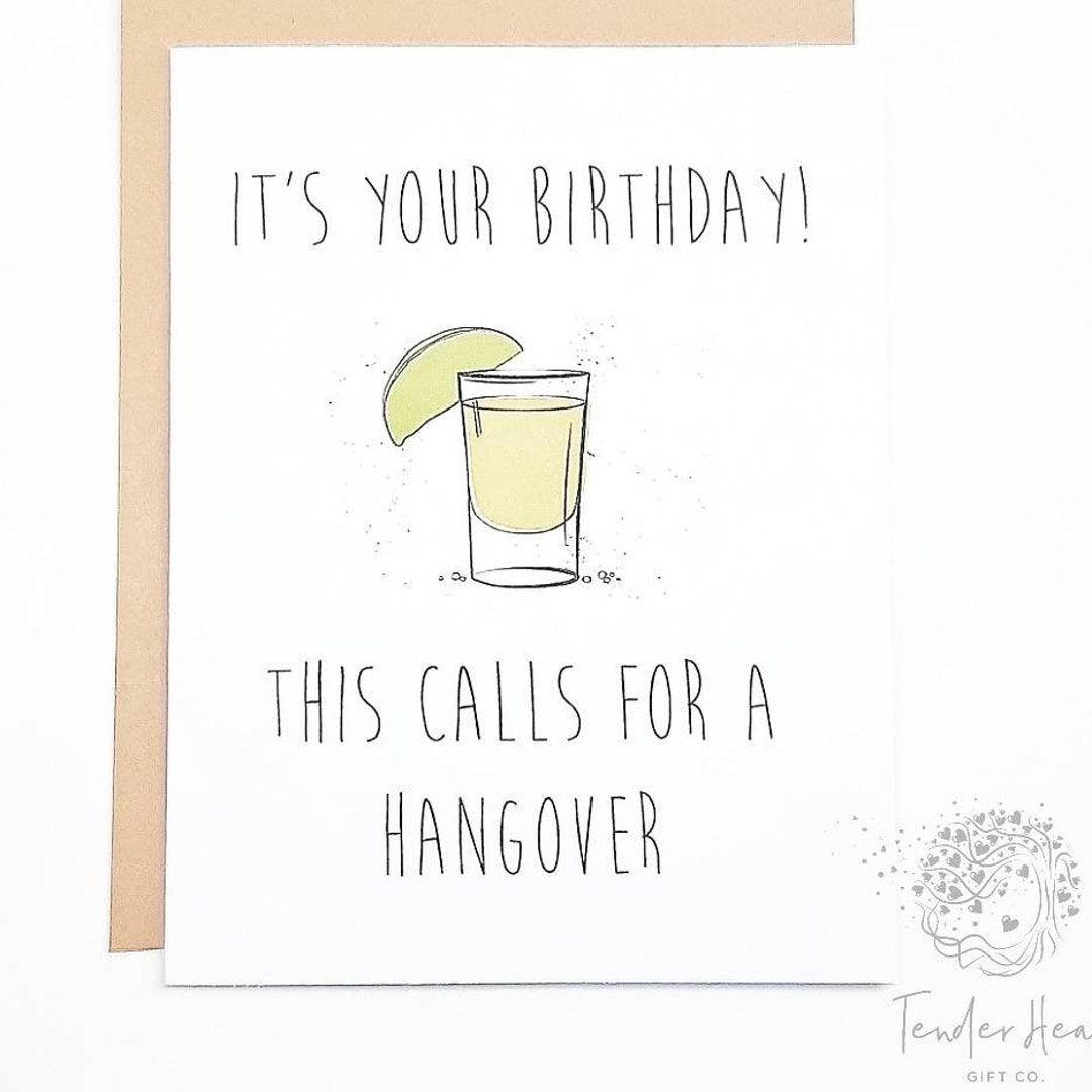 Funny Birthday Card Drinking Birthday Card Birthday Card Etsy Canada