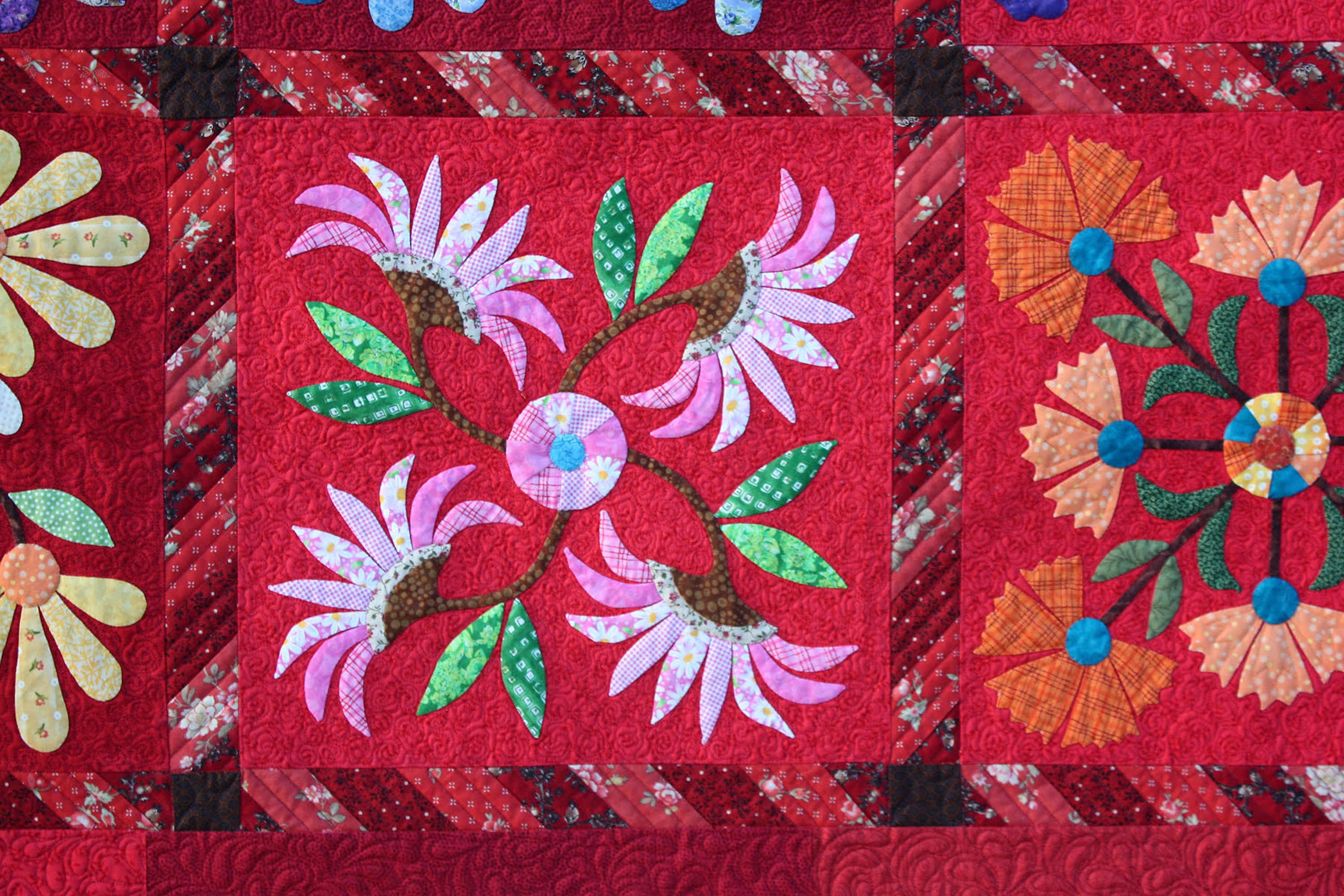 My Latin Garden an Internationally Award Winning Quilt Hand Appliquéd