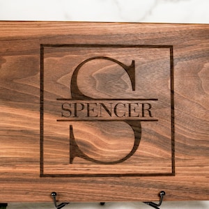Engraved Cutting Board Personalized Kitchen Christmas Gift Housewarming Wedding Gift Family Name Charcuterie Board Custom Gift for Couple