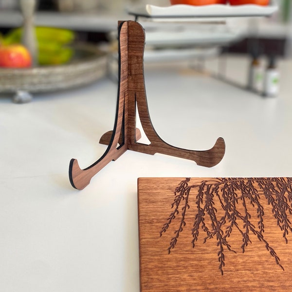 Laser Cut Walnut plywood Cutting Board/Picture Stand