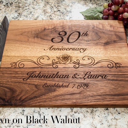 Anniversary Gift Custom Cutting Board Anniversary Gift for Etsy