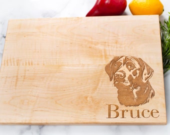 Personalized Labrador Cutting Board, Dog Mom Gift, Gifts for Her, Housewarming Gifts, Personalized Gifts, Gifts for Him, Wedding Gift