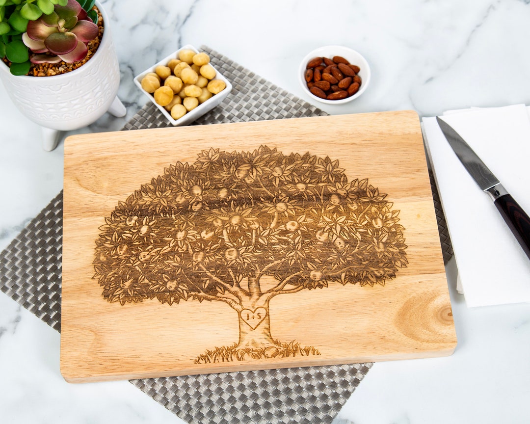 Personalized Cutting Board, Tree of Life Wood Engraved, Personalized