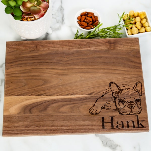 Personalized French Bulldog Cutting Board, Dog Mom Gift, Gifts for Her, Housewarming Gifts, Personalized Gifts, Gifts for Him, Wedding Gift