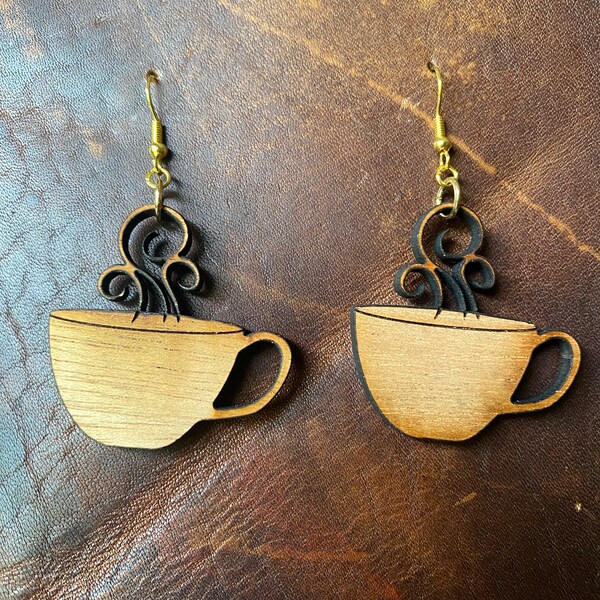 Coffee Mug Earrings Etsy