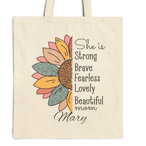 Personalisierte Weihnachts- oder Geburtstagsgeschenk für Mama, Tasche für alle Gelegenheiten, tolle Buchtasche oder Einkaufstasche. Erinnerung an Mama.