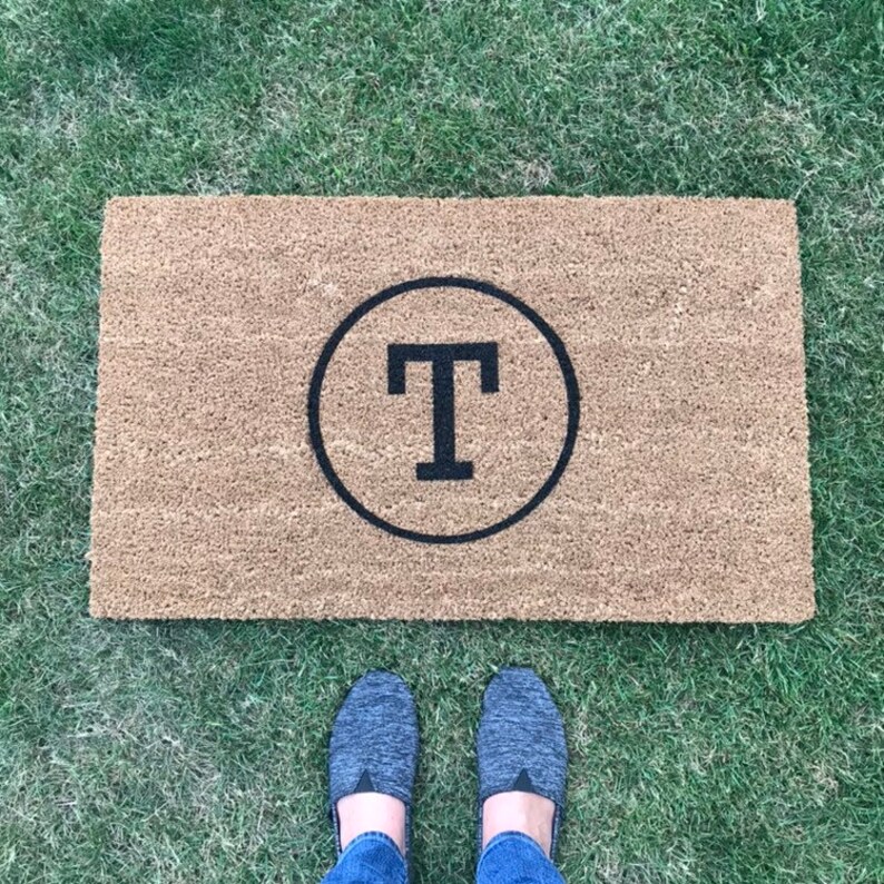 Monogrammed Front Door Mat