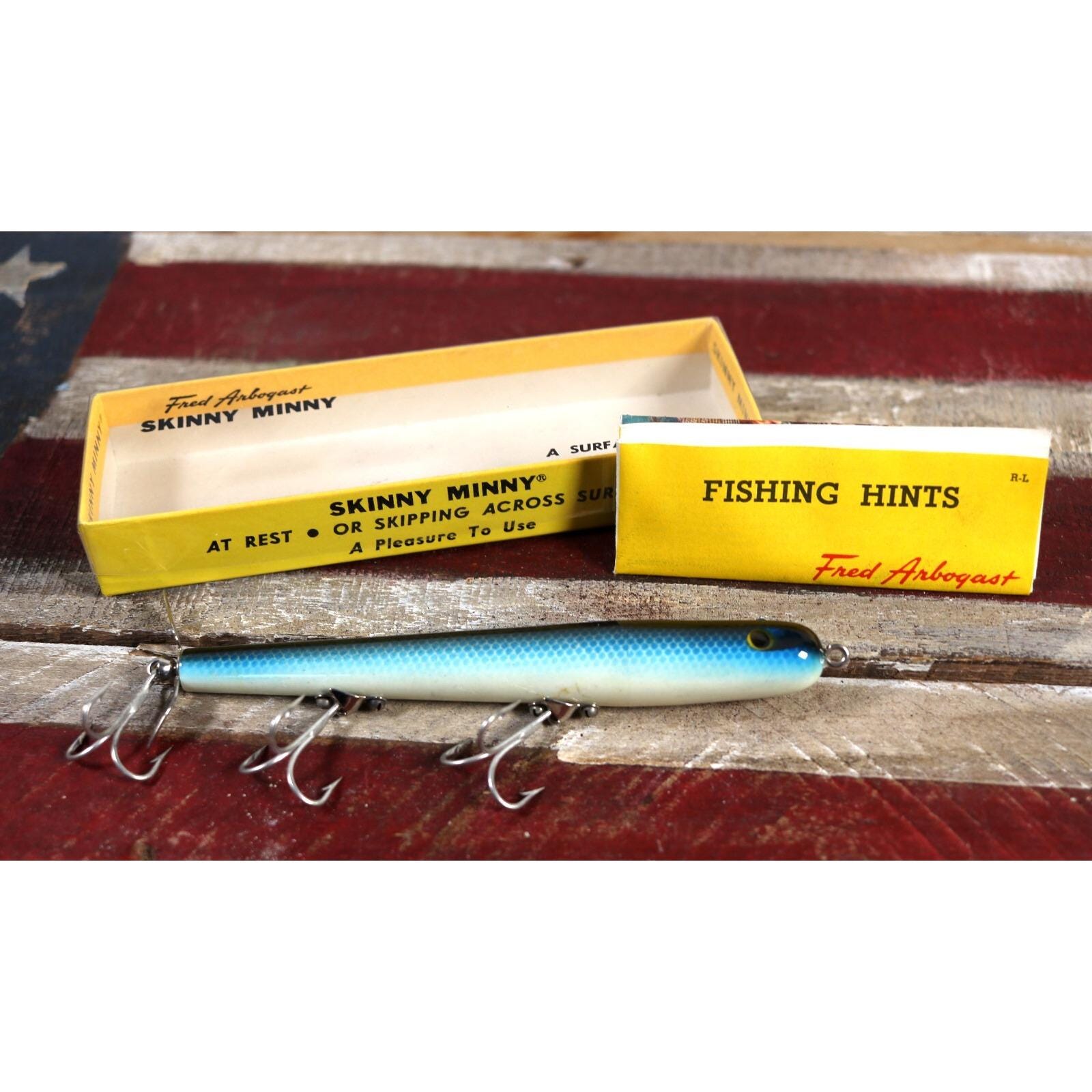 Vintage Fishing Lures/ Arbogast Deep Diving Snooker/box/ État neuf 2