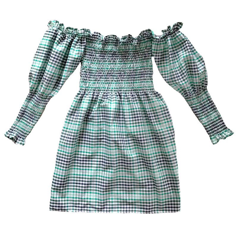 shirred summer dress