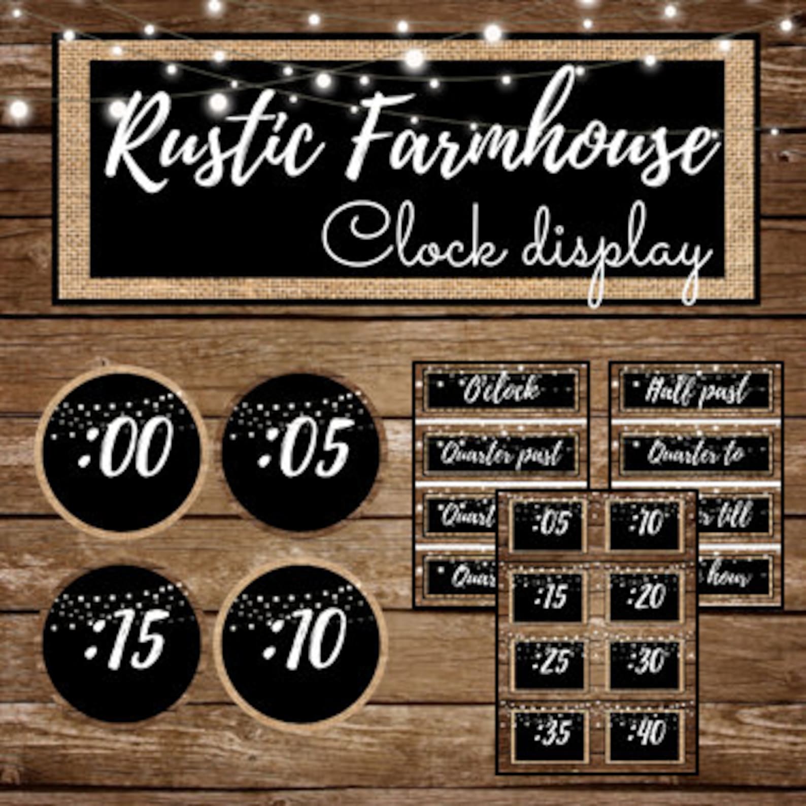 Farmhouse Rustic Editable Classroom Decor Bundle Rustic - Etsy