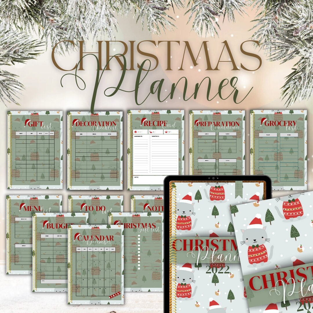 Christmas Planner Printable Christmas Planner Christmas Planner