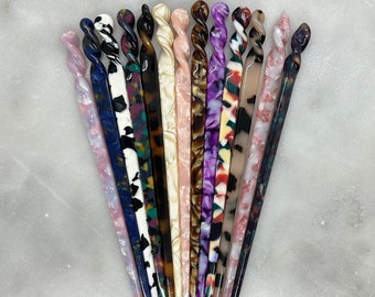 Hair Sticks, Vintage Style Chinese Hair Stick, Hair Pin, Chopsticks, Bun Holder, Acrylic Hair Sticks, Vintage Style, 7” Hair Sticks, Gifts
