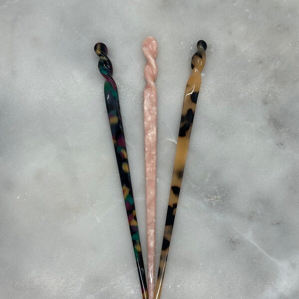 Hair Sticks, Vintage Style Chinese Hair Stick, Hair Pin, Chopsticks, Bun Holder, Acrylic Hair Sticks, Vintage Style, 7” Hair Sticks, Gifts