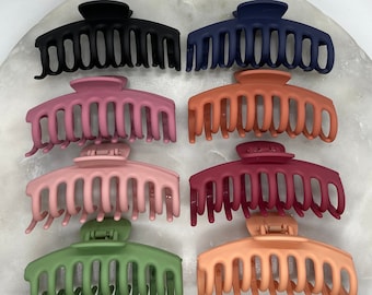 Portland Hair Claw (Group A), 4.5” Hair Claws, Hair Claws Matte Colors, French Hair Claw, Hair Accessories, Hair Clips, Barrettes, Claw Clip