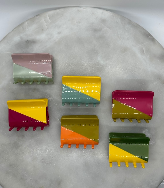 Eugene Vintage Style Hair Claws, 2.5" Hair Claw, Hair Accessories, Hair Claw Clip, Hair Clip, Colorful Accessories, Gift Ideas, Claw, Clips