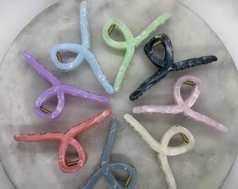Hartford Marble Hair Claws, Large Hair Claws, 5" Hair Claws, Hair Accessories, Hair Claw Clips, Colorful Hair Accessories