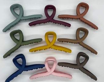 Hartford (Group B) Hair Claw, Large Twisted Hair Claw, French Hair Claw, Matte Hair Claw, Hair Accessory, Hair Clip, Hair Claw