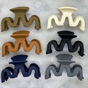 Chicago Matte (Group B) Hair Claws, 3.5” Hair Claws, Medium Size, Hair Accessories,  Clips, Matte Hair Claws, French Hair Claws, Barrettes