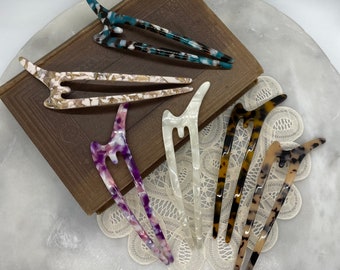 Hair Pins (Group E), 5.5" Vintage Style Hair Pins, Hair Sticks, Bun Holder, Stylish Hairpins, Hair Accessories, Acrylic Hair Sticks, Vintage