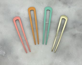 Metal Hair Pins, Vintage Style 4&quot; Hair Pin, Hair Sticks, Hair Forks, Bun Holder,  Hair Accessories, Gold and Silver Accessories