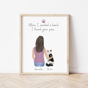 Personalized Framed Wall Art for Girl Cat, Birthday gift for daughter, Cat print art, customizable gift for her pet, Mom and cat print art