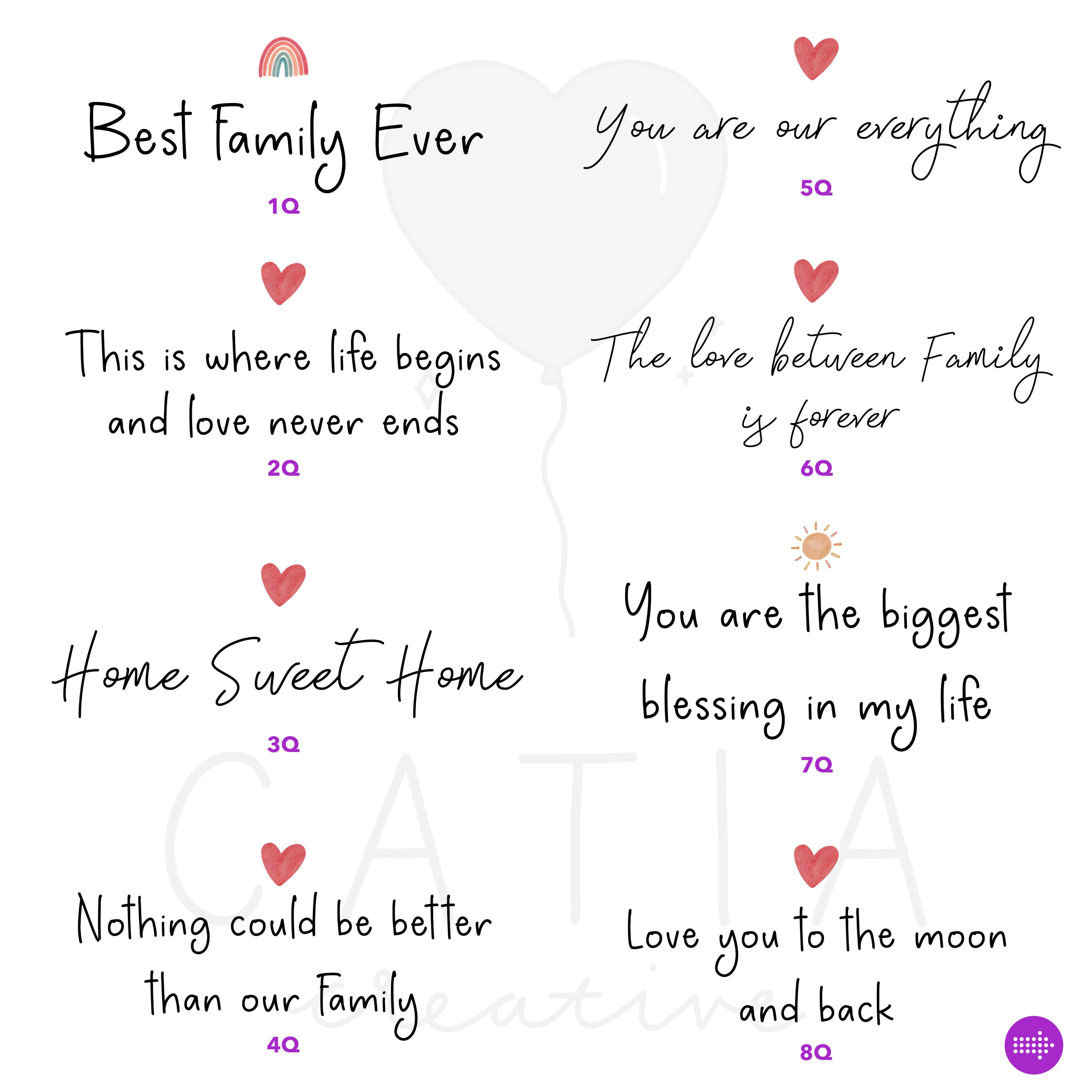 Personalized Framed Wall Art Family With Cat, Mother's Day Gift Idea ...