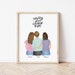 Personalized Framed Wall Art for Mom, Mother gift from daughters, customizable mom art, mom birthday gift idea, Family anniversary portrait