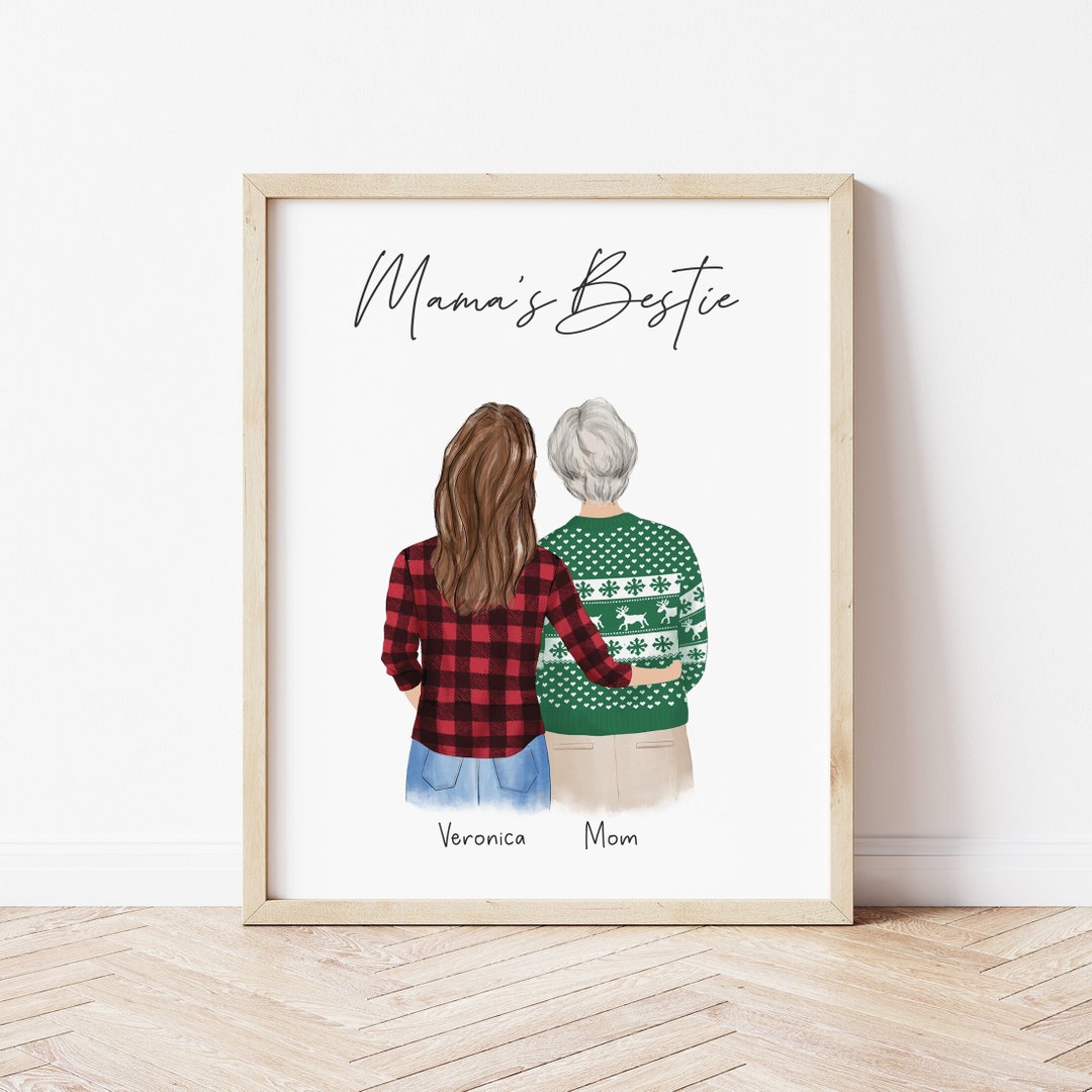 Personalized Framed Wall Art Mother and Daughter, Mom Gift From ...