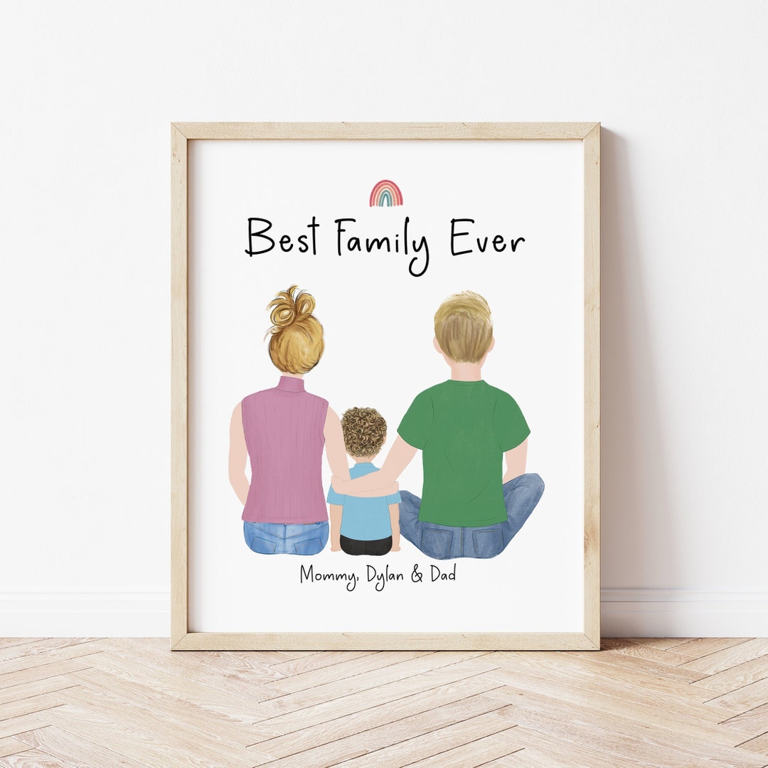 Personalized Framed Wall Art Mom Boy Dad, Mother's Day Gift, Mom Gift ...