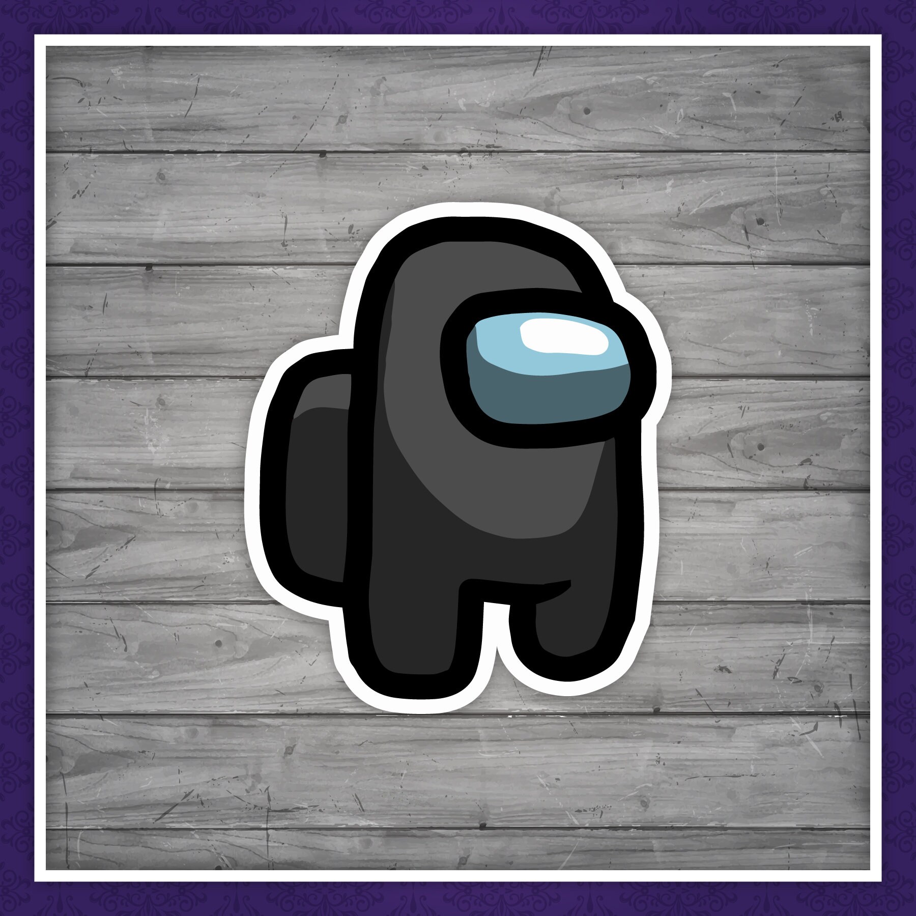 Grey among us logo merypopular