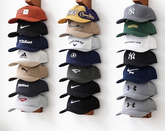 Baseball Hat Holder Organize Up To 12 Caps On The Wall Solid Sturdy Cedar Wood Hat Hanger Gift For Baseball Player Golf Lover Cap Collector