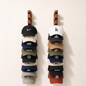 Organisateur de casquette pour chambre d'ado, support mural en bois pour casquette, cadeau pour étudiant, cadeau de rentrée scolaire pour petit-fils, suspension pour salle de sport