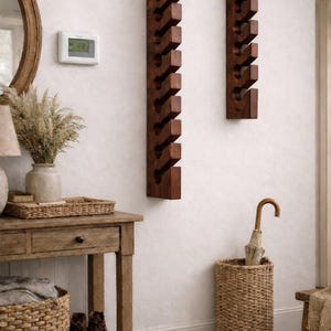 Wooden Hat Rack for Baseball Cap Wall Mount Hat Holder Gift for Men Golf Cap Holder Birthday Gift Husband Christmas Entryway Storage Hanger image 8