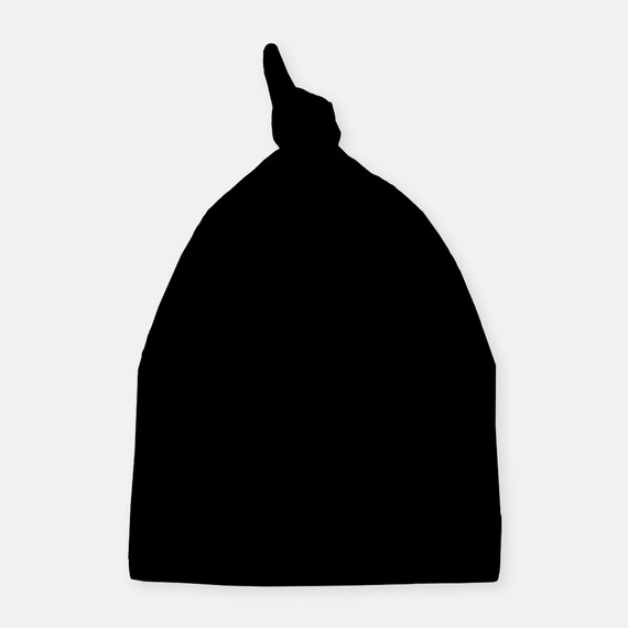 black newborn hat