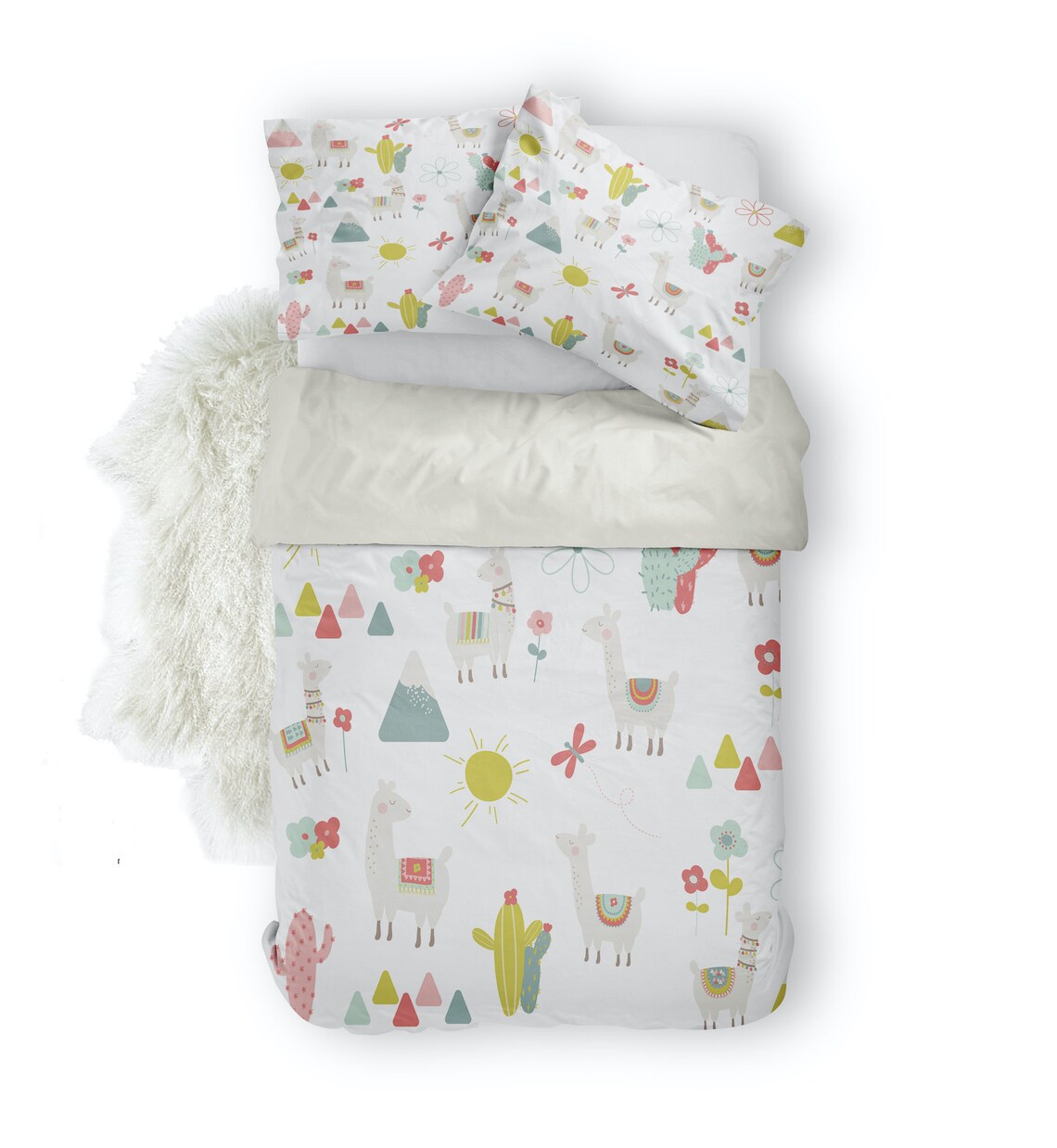 Cute Llama Bedding Set for Kids Kid's Comforter Bed Set Etsy