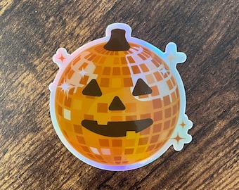 Disc-O-lantern Holographic Sticker