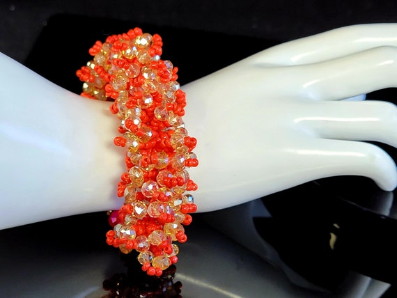 Coral 3 AB crystal matching jewelry set,matching … - image 8