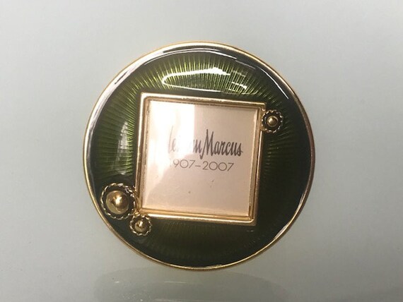 Gold Sun Shape Jay Strongwater picture frame With Chrystals, Vintage Jay Strongwater for Neiman Marcus Mini Frame,