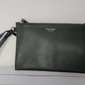 Cartera grande negra de Kate Spade, bolso de Kate Spade, bolso de Kate Spade, neceser grande negro vintage