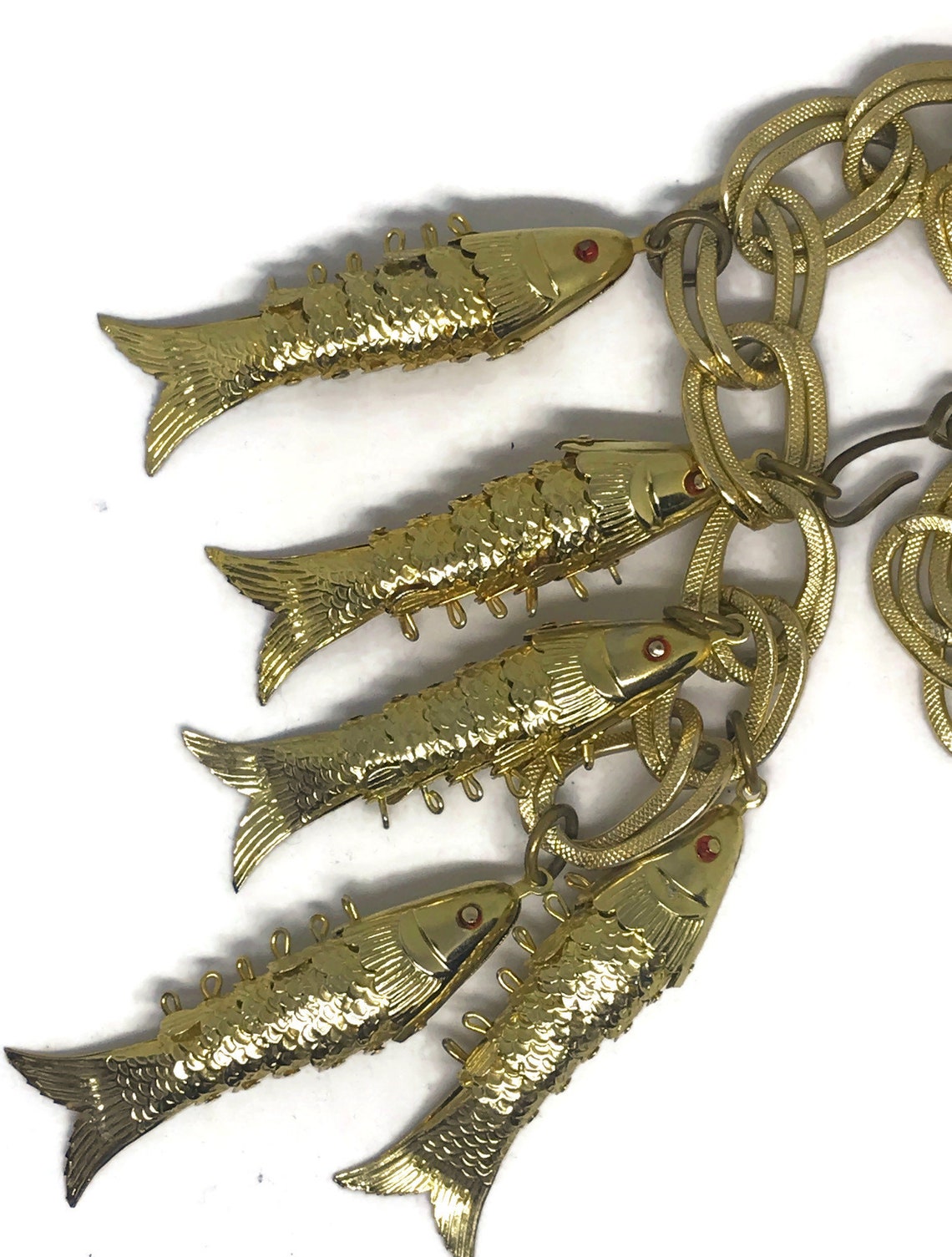 Goldfish Pendant Necklace With Chunky Link Chain Koi fish Etsy