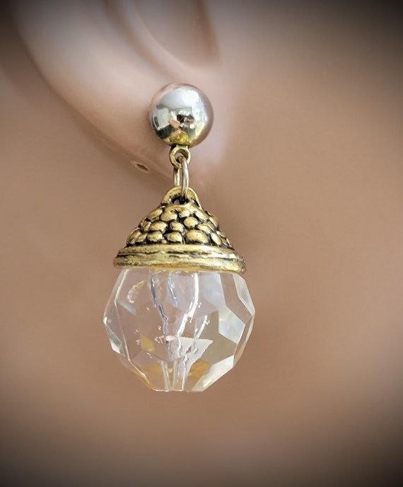 Large crystal teardrop earrings,crystal earrings … - image 3