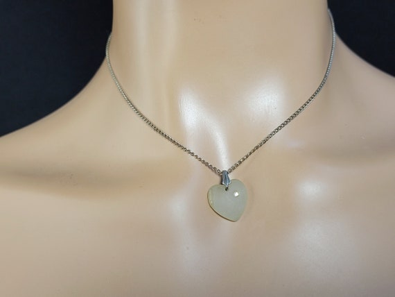 Sterling Silver Puffed Heart Pendant Necklace, st… - image 6