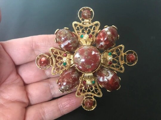 Miracle Cross Brooch - Etsy