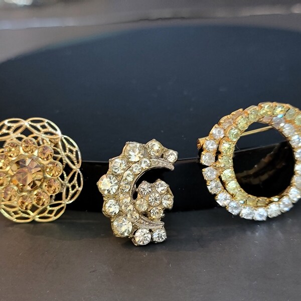 Bulk Lot of Costume Brooches Etsy