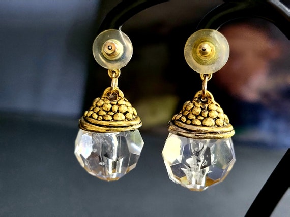 Large crystal teardrop earrings,crystal earrings … - image 8
