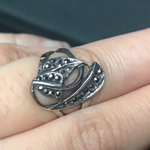 Floral sterling silver band ring,Sterling Silver Leaf Ring,Leaf ring silver, Leaf branch ring sterling,Plant Ring, Leaf and vine band ring