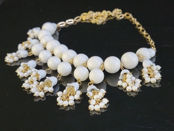 Drop Lily Of The Valley necklace, wedding necklac… - image 5